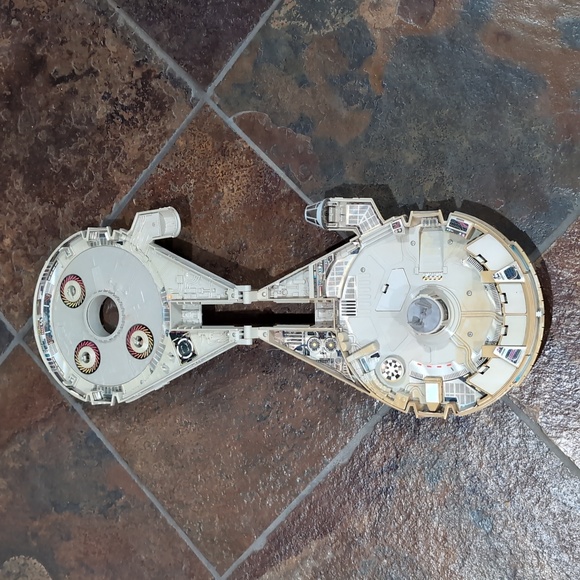 VTG Millenium Falcon Star Wars  Galoob 1995 Micro Machine Not Complete - Picture 2 of 11